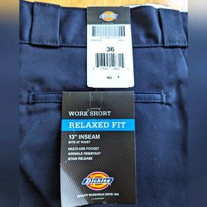 Dickies work short men's size 36 Navy 13" inseam
